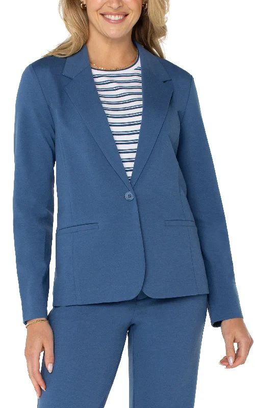Liverpool Fitted Jacket (French Blue) Mesh Jacket Canvas Jacket Denim Jacket