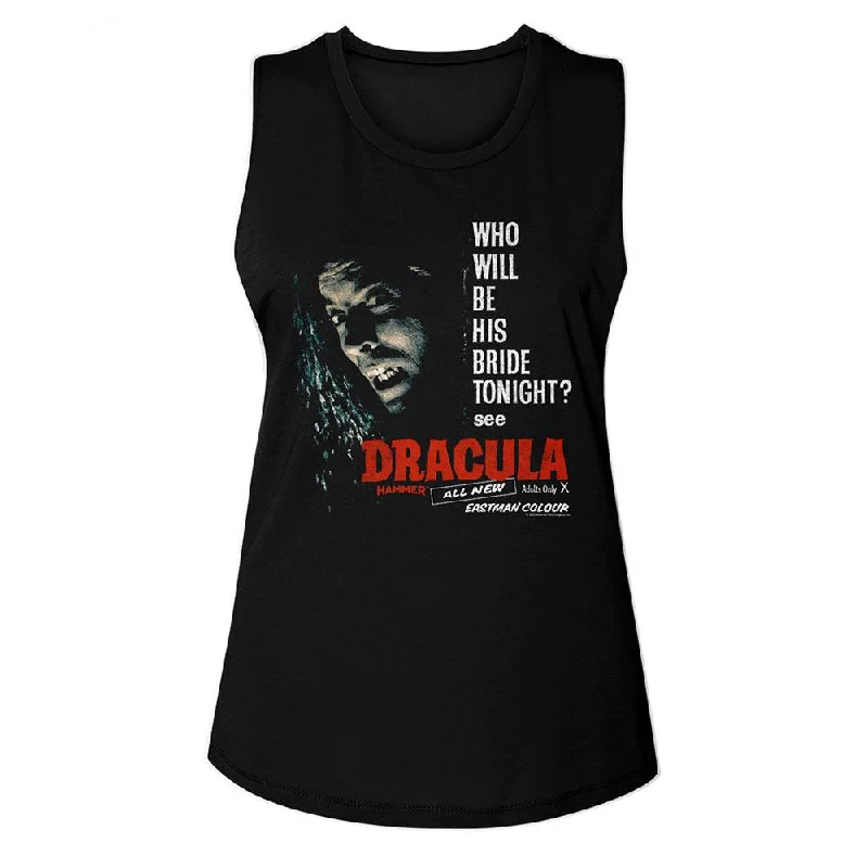HAMMER HORROR Tank Top, Be His Bride mesh tank top