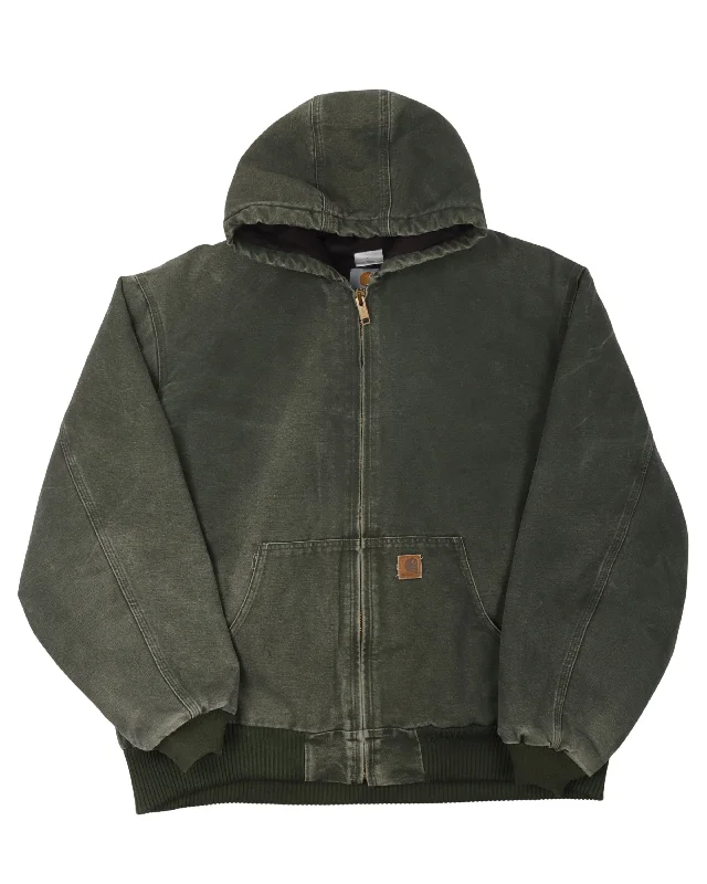 Carhartt Hooded Work Jacket Herringbone Jacket Houndstooth Jacket Plaid Jacket
