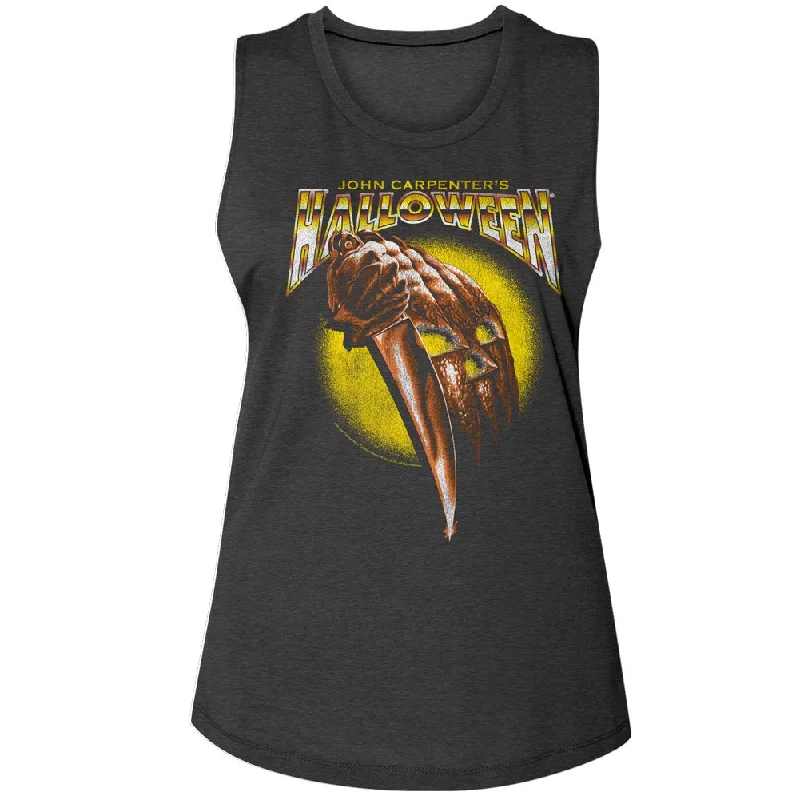 HALLOWEEN Tank Top for Ladies, Gradient Logo glitter tank top