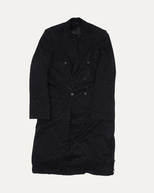 Double Breasted Coat Buttoned Toggled Snapped