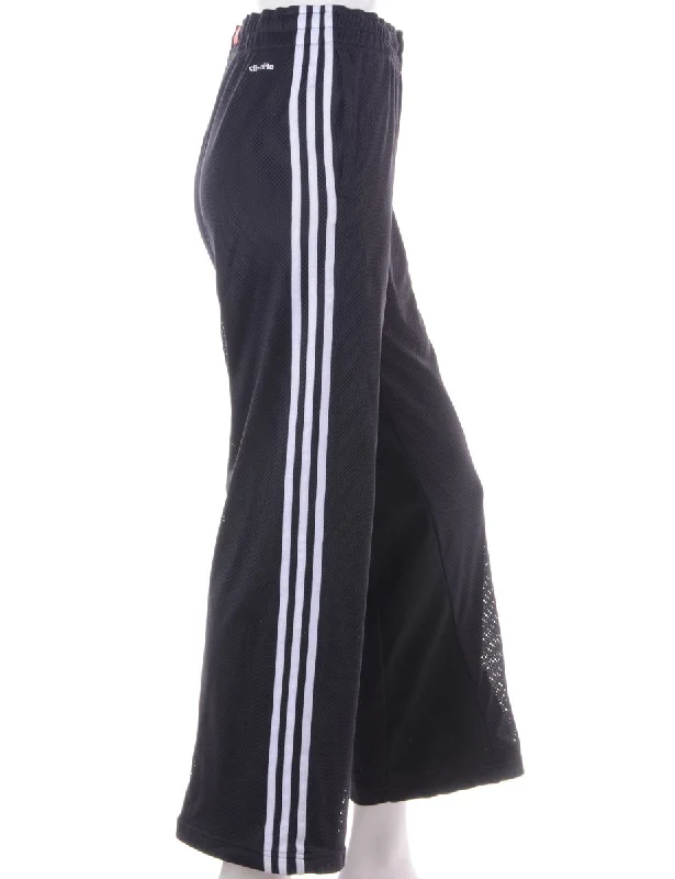 Label Geri Wide Leg Sports Trousers Trousers High Rise Slim Fit