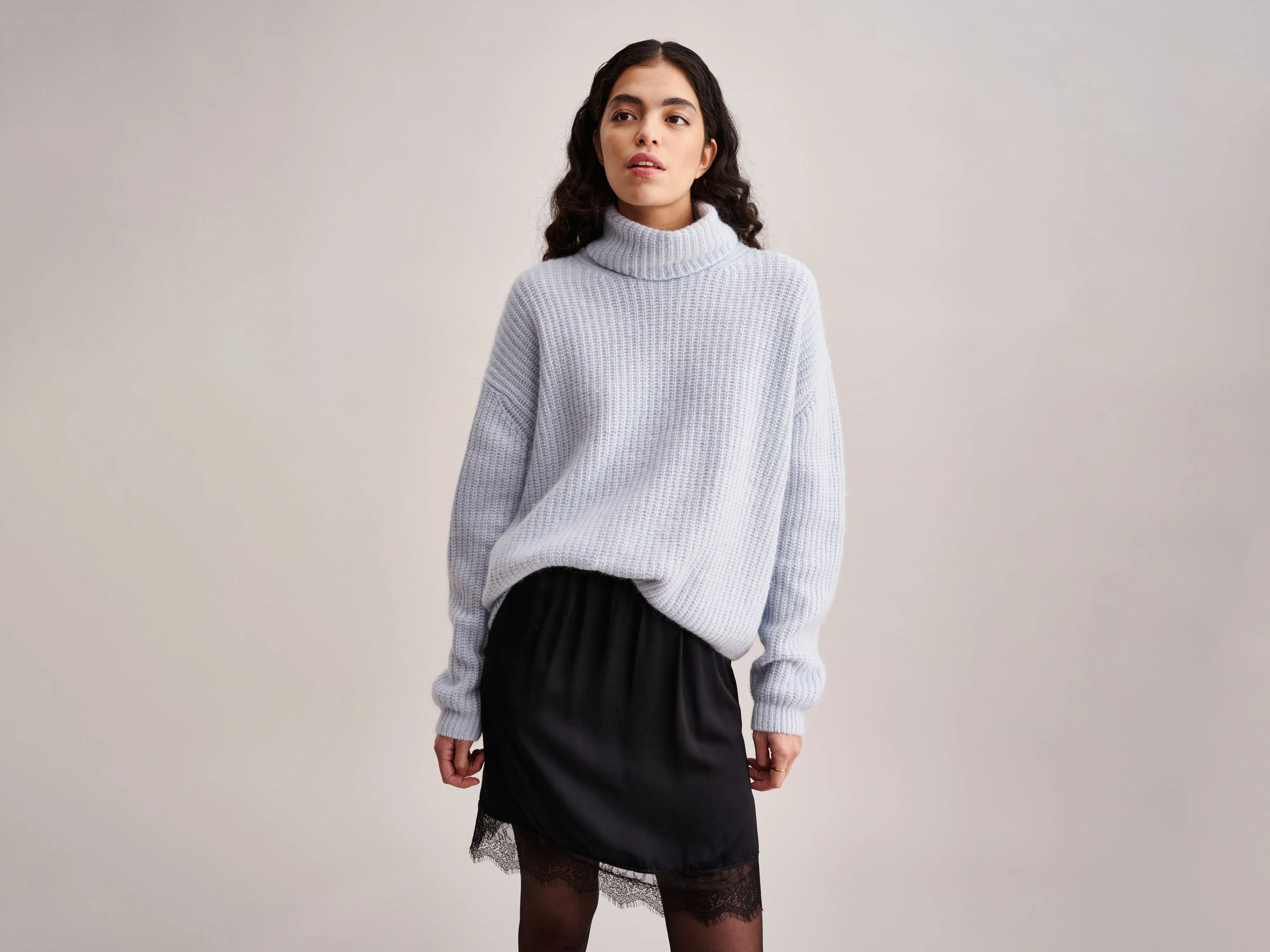 Garano Sweater (232 / W / BLUE FOG) Bright Pastel Dark