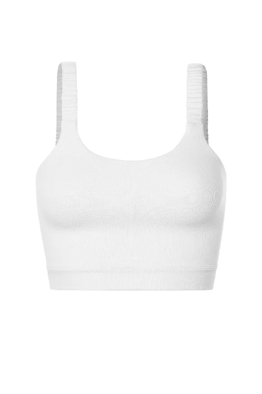 Scrunch Strap Crop Tank one shoulder tank