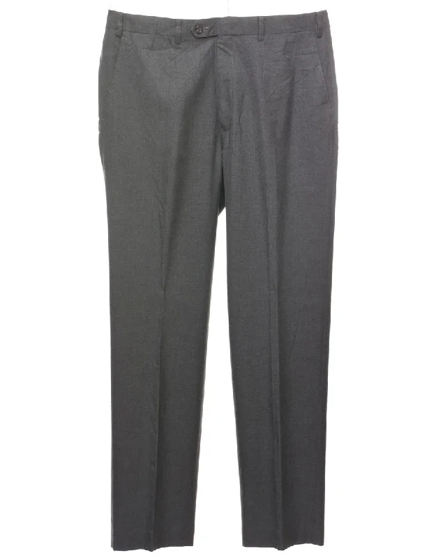 Chaps Dark Grey Trousers - W36 L32 Trousers Modern Contemporary