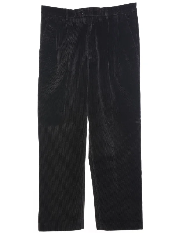 Corduroy Striped Pattern Trousers - W34 L28 Trousers Hiking Durable