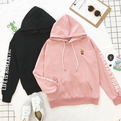 "fore very young" Hooded sweater  yv40556 Spandex Blend Rayon Blend Denim Blend