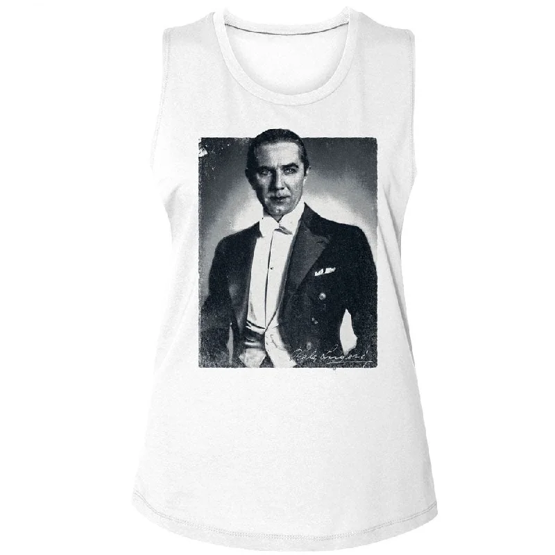 BELA LUGOSI Tank Top, Bw Portrait modal blend tank