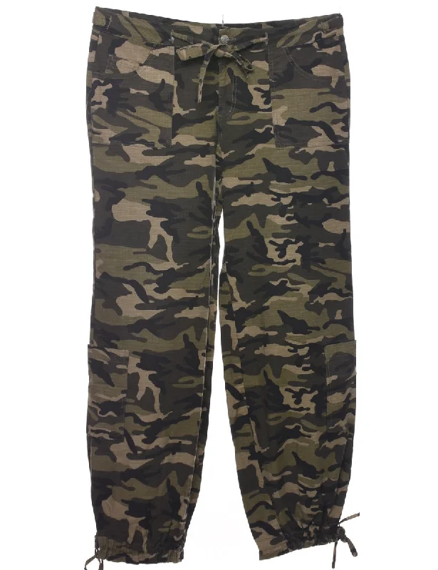 Camouflage Print Trousers - W37 L31 Trousers luxurious high-end