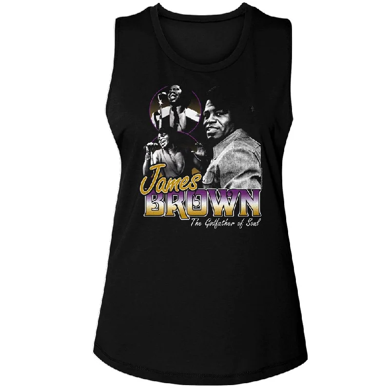 JAMES BROWN Tank Top, Godfather Of Soul one shoulder tank