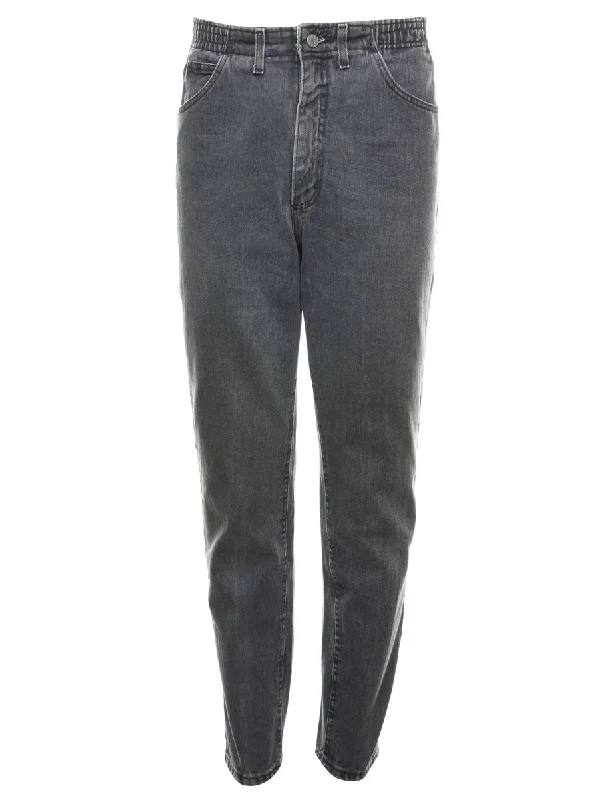 Lee Black Denim Trousers - W30 L33 Trousers Party Sparkling