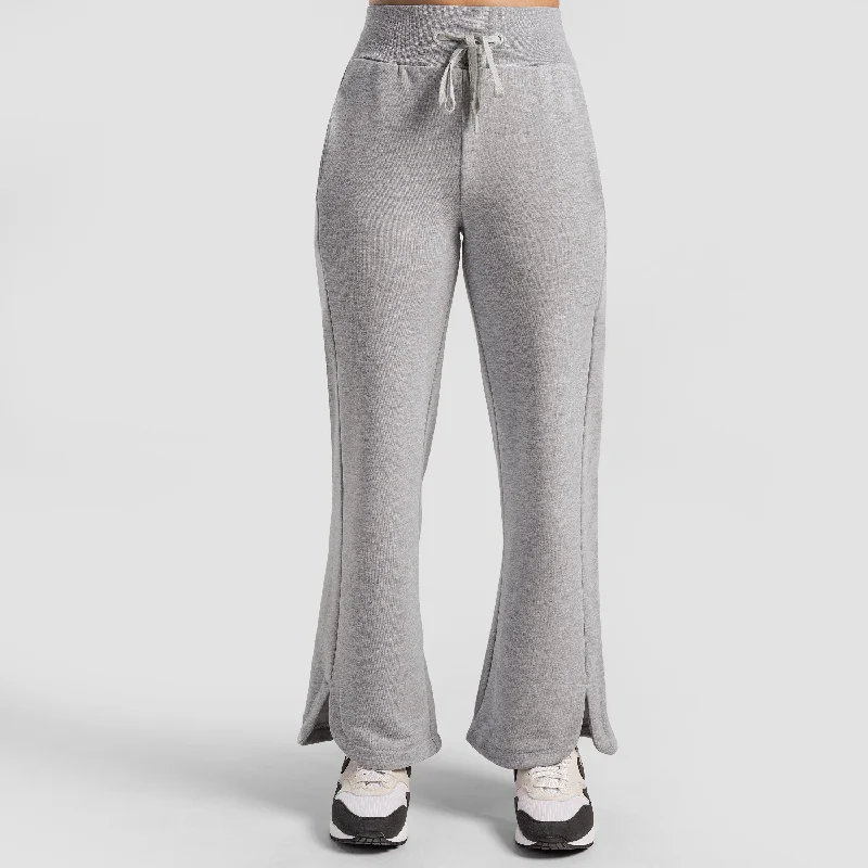 Flex Ease Trousers (Melange Grey) Trousers cozy comfortable
