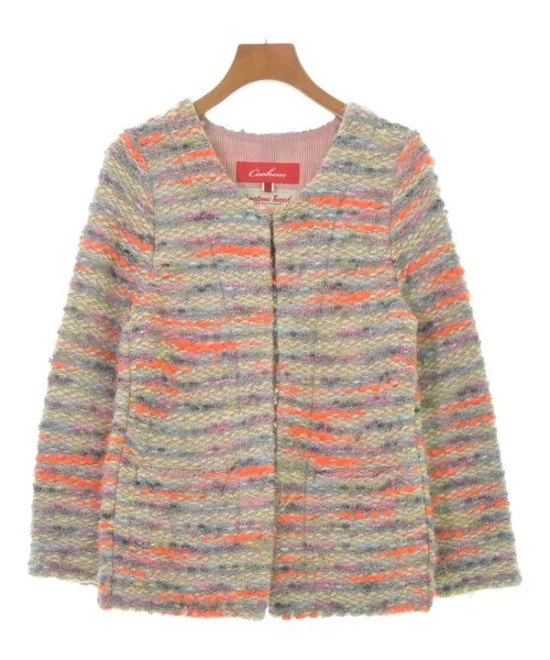 Coohem Sweaters Solid Color Striped Floral Print