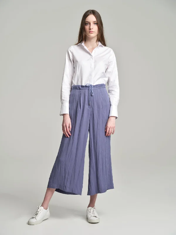 Culotte trousers with cord tie Trousers Corduroy Warm