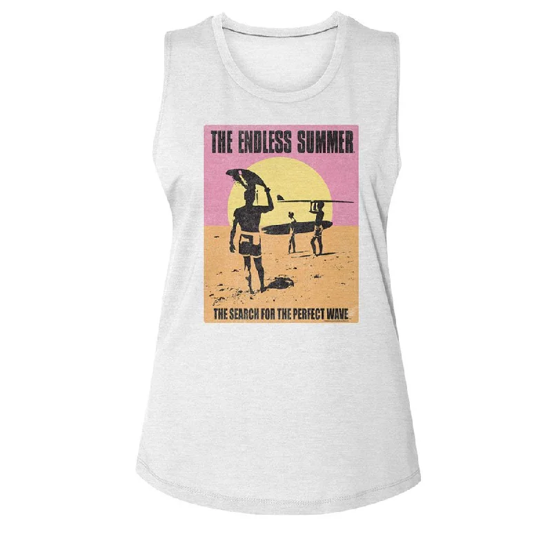 THE ENDLESS SUMMER Muscle Tank, Perfect Wave stretchy tank top