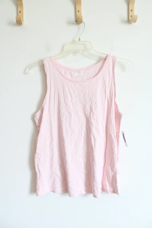 NEW Old Navy Light Pink Cotton Tank Top | L baby blue tank