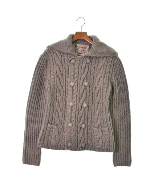 Argeade Cardigans Real Fur Shearling Chenille