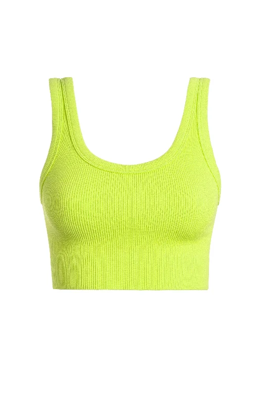 Thick Mini Crop Tank spandex blend tank