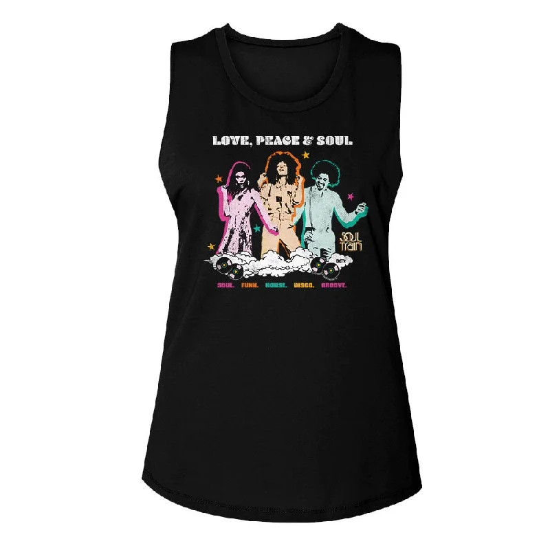 SOUL TRAIN Eye-Catching Tank Top, Love Peace And Soul sage tank top