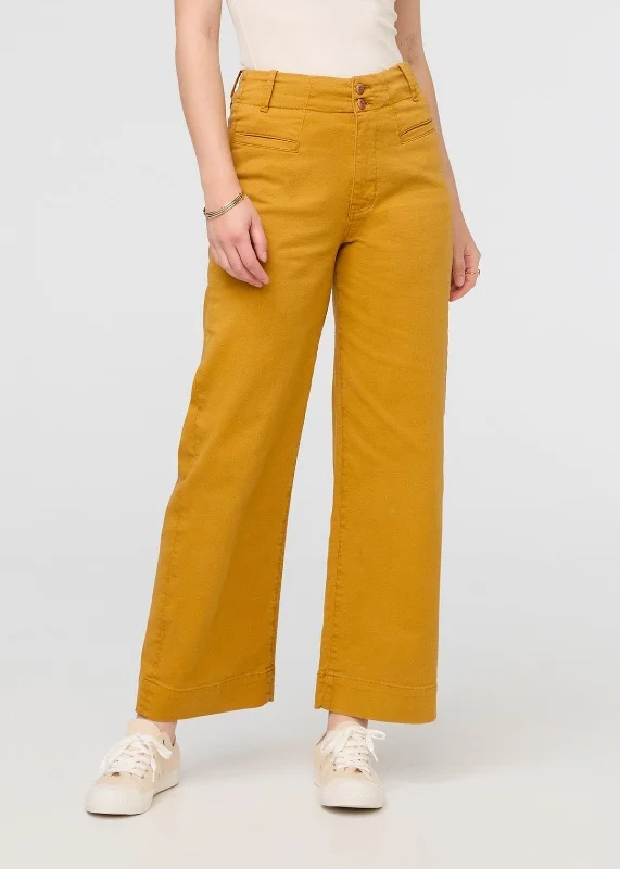 LuxTwill High Rise Trouser - Cider Trousers Formal Black