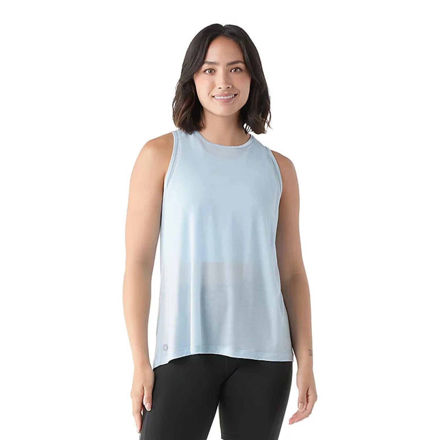 W's Active Ultralite High Neck Tank peekaboo tank top