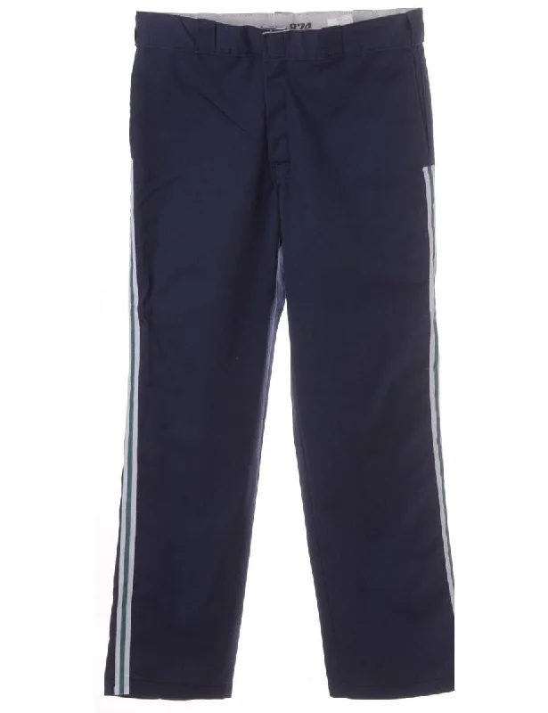 Label Side Stripe Cropped Trouser Trousers Plaid Checkered