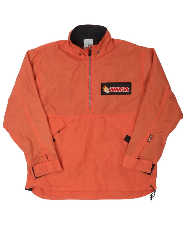JNCO Half Zip Jacket Welt Pockets Slit Pockets Flap Pockets