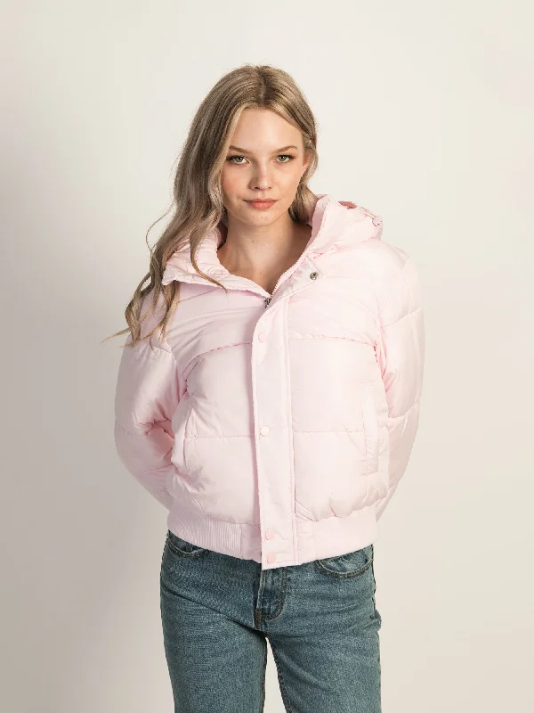 AZALEA WANG RIRI HOODIEED PUFF JACKET Wool Jacket Cashmere Jacket Tweed Jacket