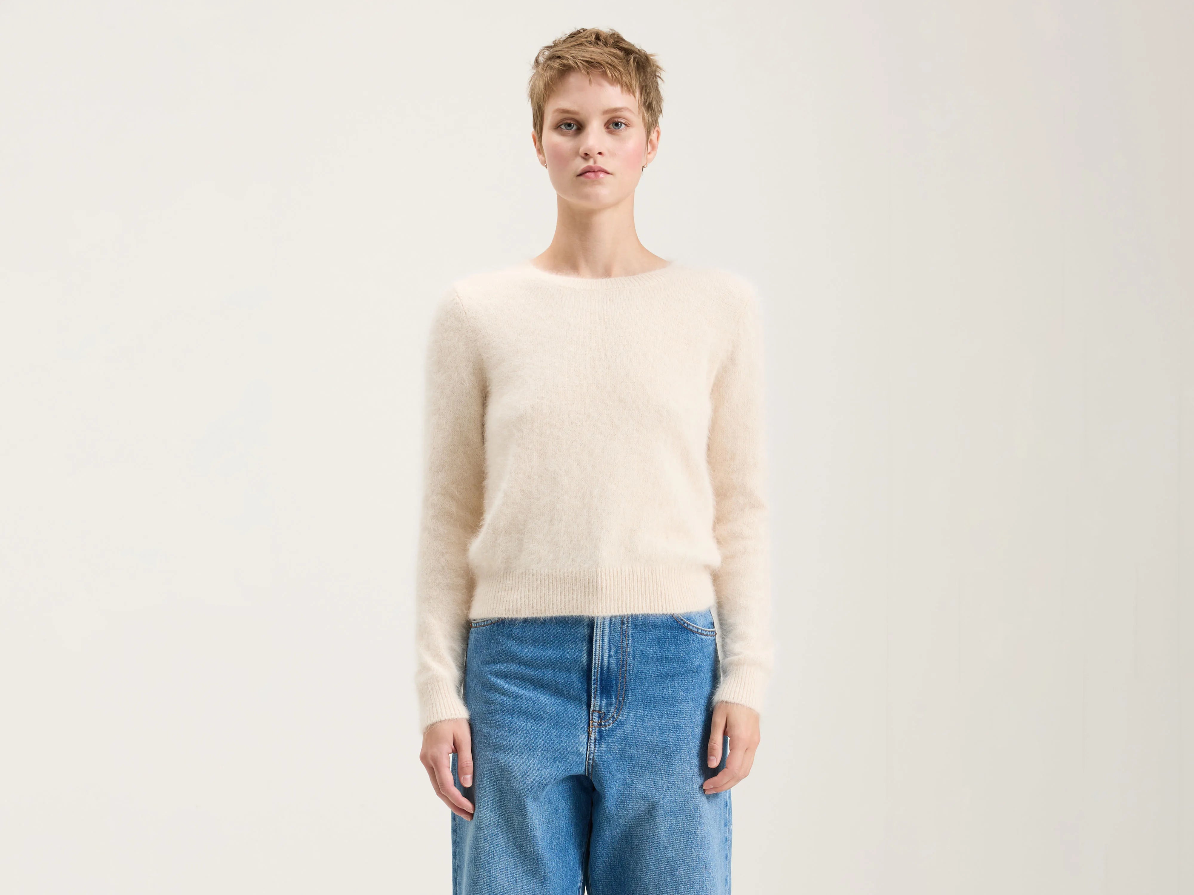 Datti angora-blend sweater (242 / W / PARCHEMIN) Sweater Knitwear Pullover
