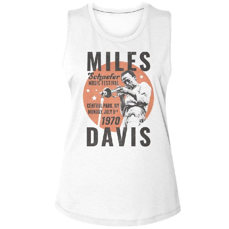 MILES DAVIS Tank Top for Ladies, 1970 Circle essential tank top