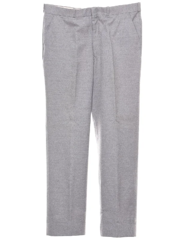 Light Grey Trousers - W33 L28 Trousers Timeless Classic
