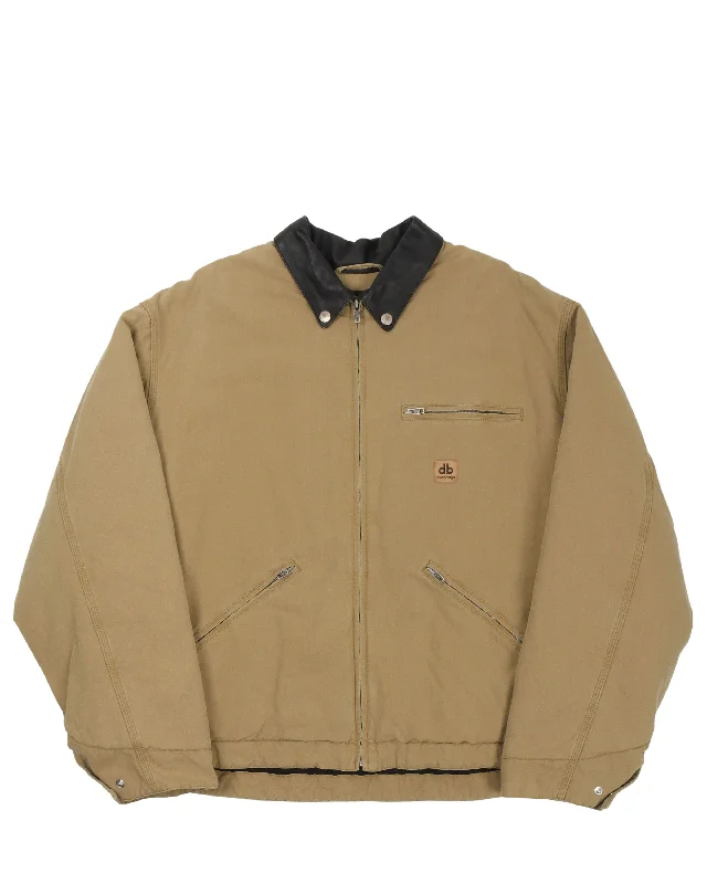 Canvas Zip Up Work Jacket Knit Jacket Woven Jacket Fleece Jacket