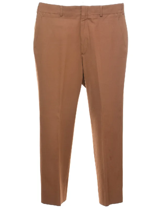 Brown Trousers - W36 L29 Trousers fashionable trendy