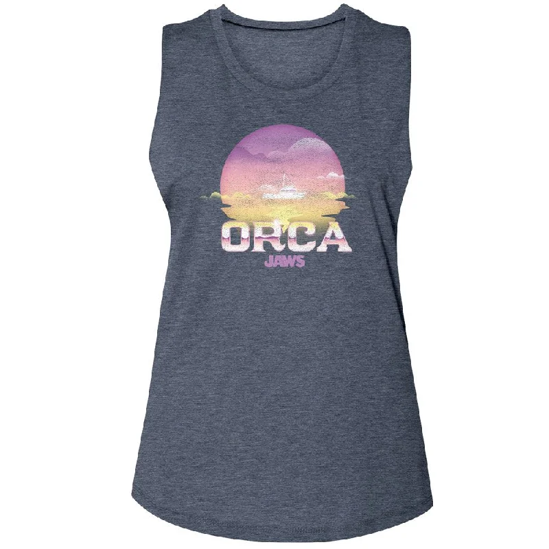 JAWS Tank Top for Ladies, Jaws Orca boho tank top