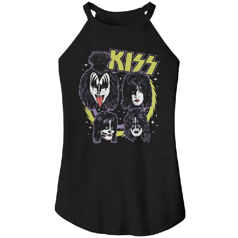 KISS Rocker Tank, Spike Circles cropped tank top