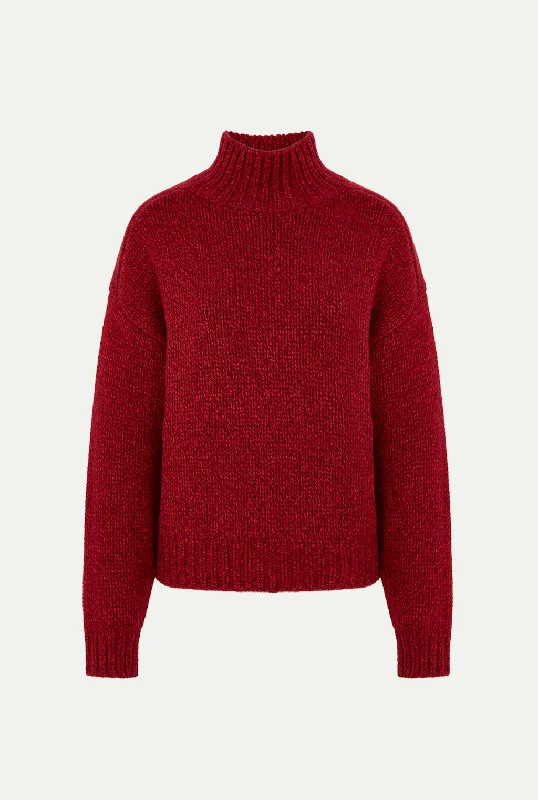 DAMAK cashmere sweater Boat Neck Shawl Collar Notched Collar
