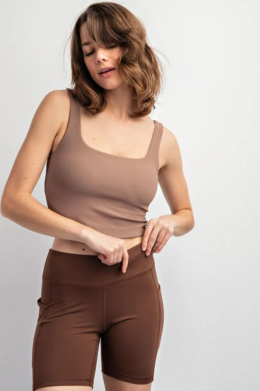 Standard Perfection Mocha Tank Top relaxed fit tank