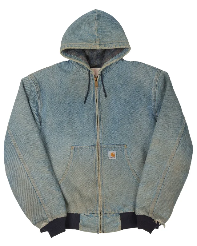 Carhartt Denim Hooded Jacket Cotton Jacket Linen Jacket Terry Jacket