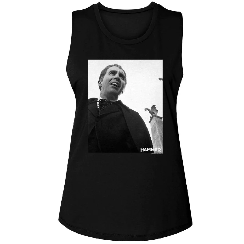 Hammer Horror Tank Top, Dracula Screenshot charcoal tank top