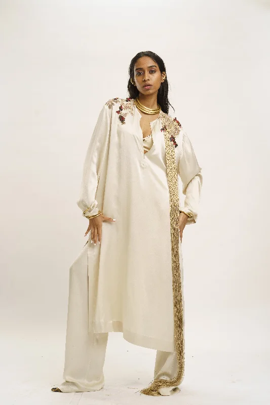 Kurta And Trouser Trousers Striped Patterned