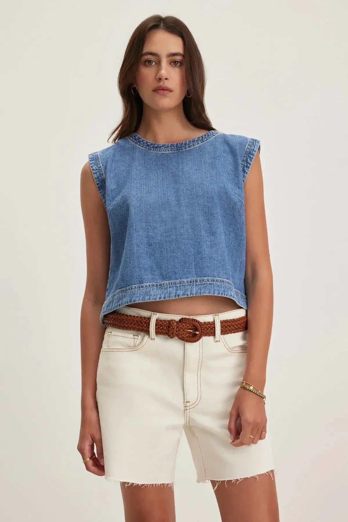 Velvet - Loren Tank Top in Indigo lounge tank top