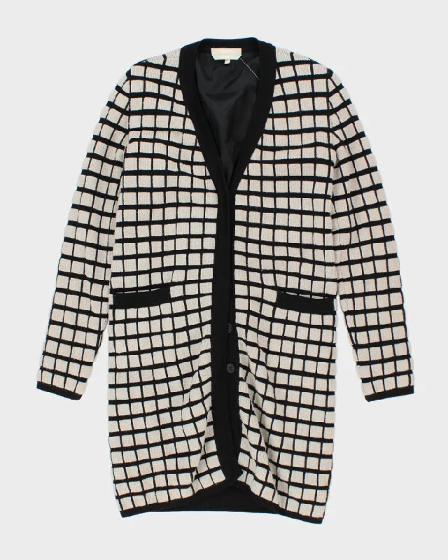 Max Mara Wool Blend Cardigan - M Cashmere Blend Cotton Blend Poly Blend