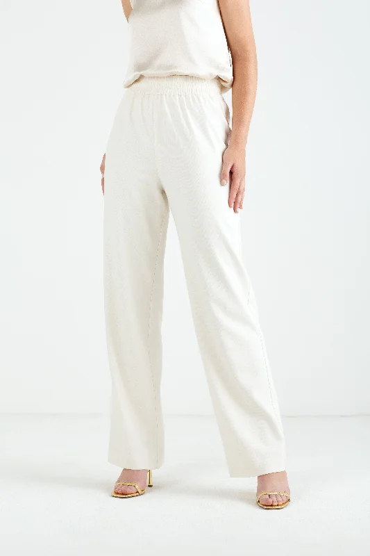 "The Tori" - Trousers (Cream) Trousers Gym Athletic