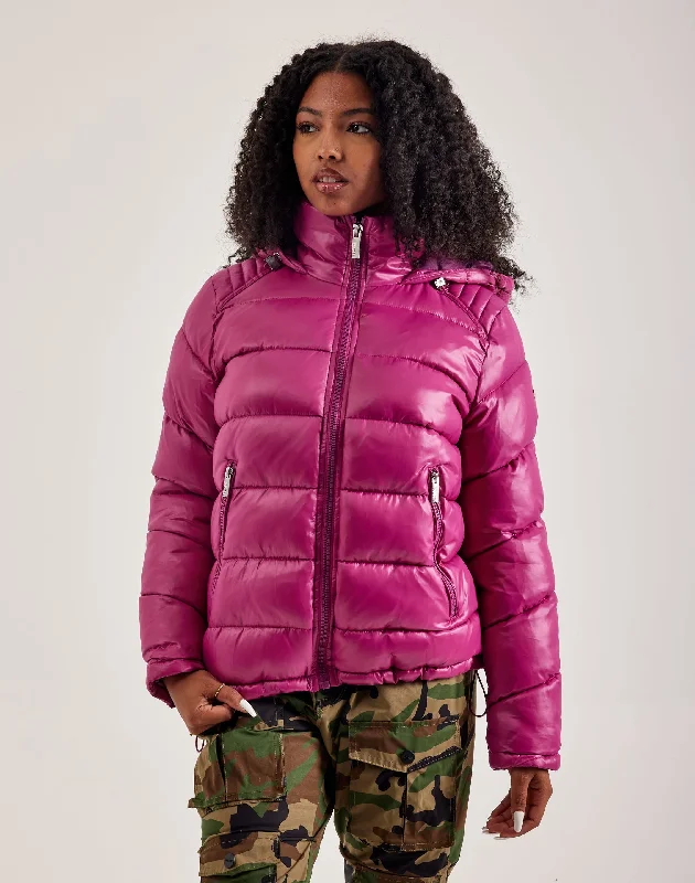 Guess Hooded Puffer Jacket Elasticated Jacket Padded Jacket Insulated Jacket
