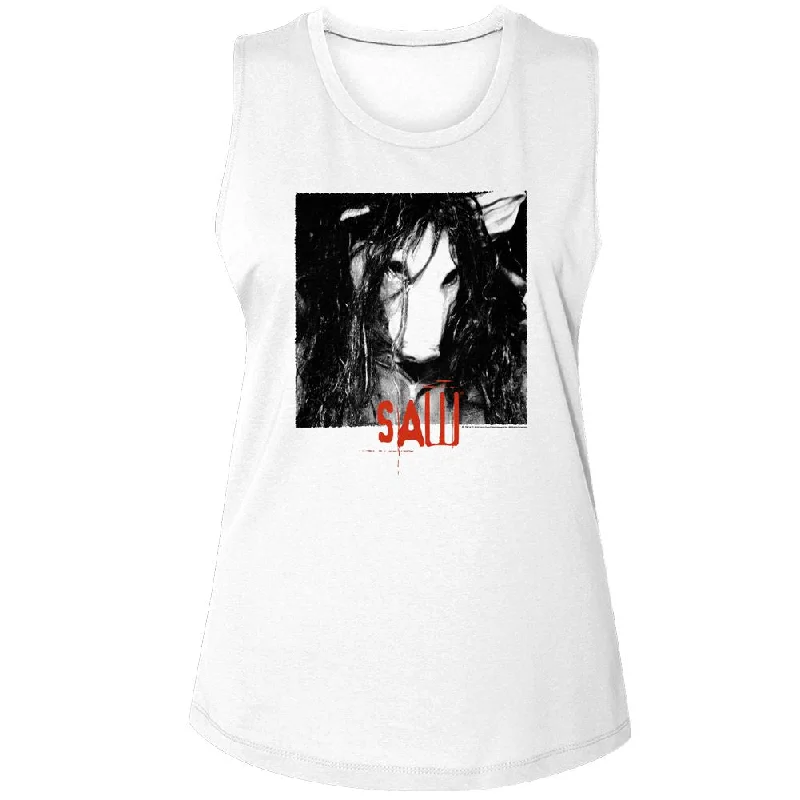 SAW Tank Top, Pig Mask lemon yellow tank