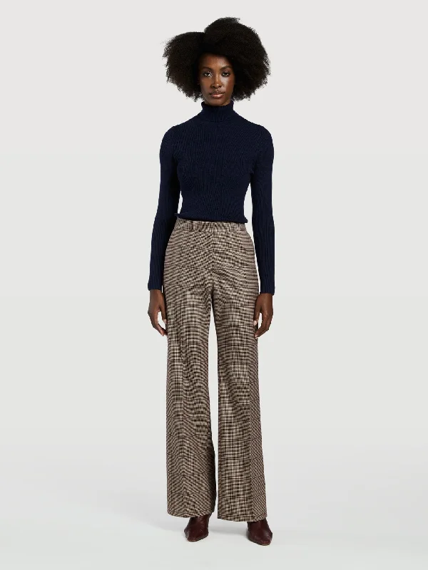 Checked Loose Fit Trousers Trousers Favorite Customer