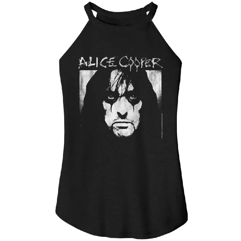 ALICE COOPER Rocker Tank Top, Alice Cooper Face Logo pastel tank top