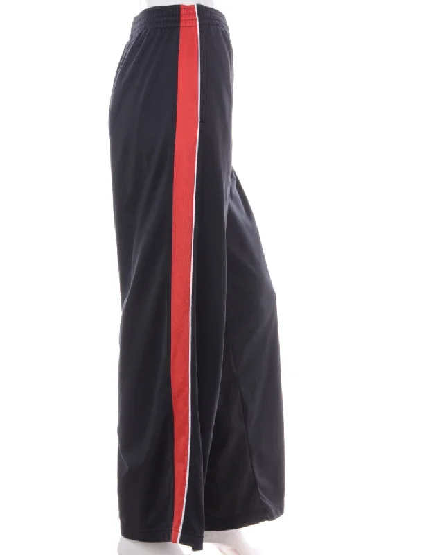 Label Geri Wide Leg Sports Trousers Trousers Flared Retro