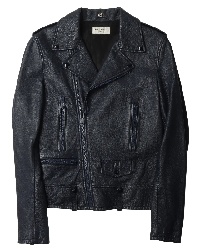 Lamb Leather Biker Jacket Wool Jacket Cashmere Jacket Tweed Jacket