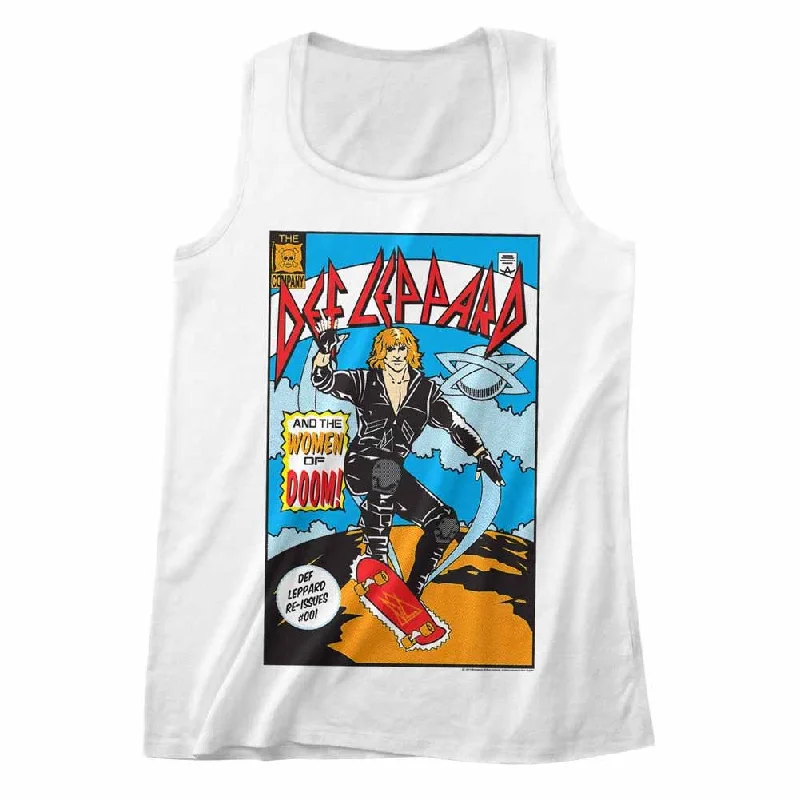 DEF LEPPARD Eye-Catching Tank Top, Comic summer tank top